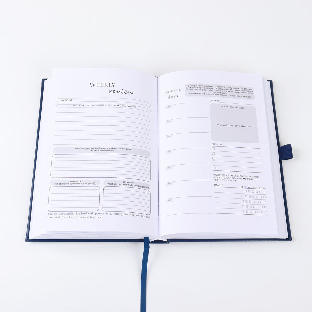 Undated Quarterly Planner & Guided Journal